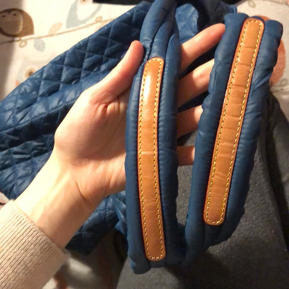 MZ Wallace Quilted Purse Bag Blue - Picture 4 of 10